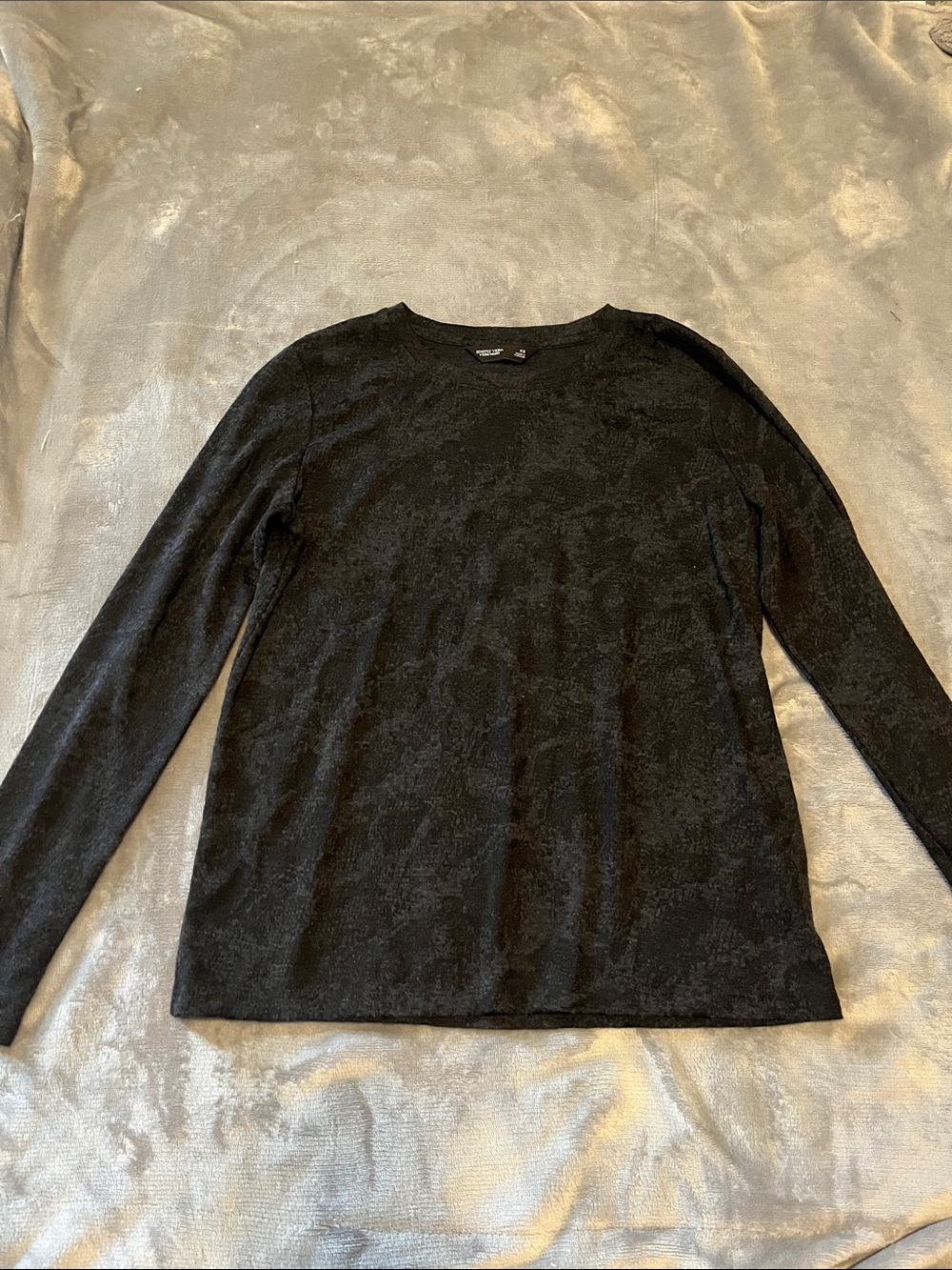 Simply Vera Vera Wang Black Long Sleeve Tee